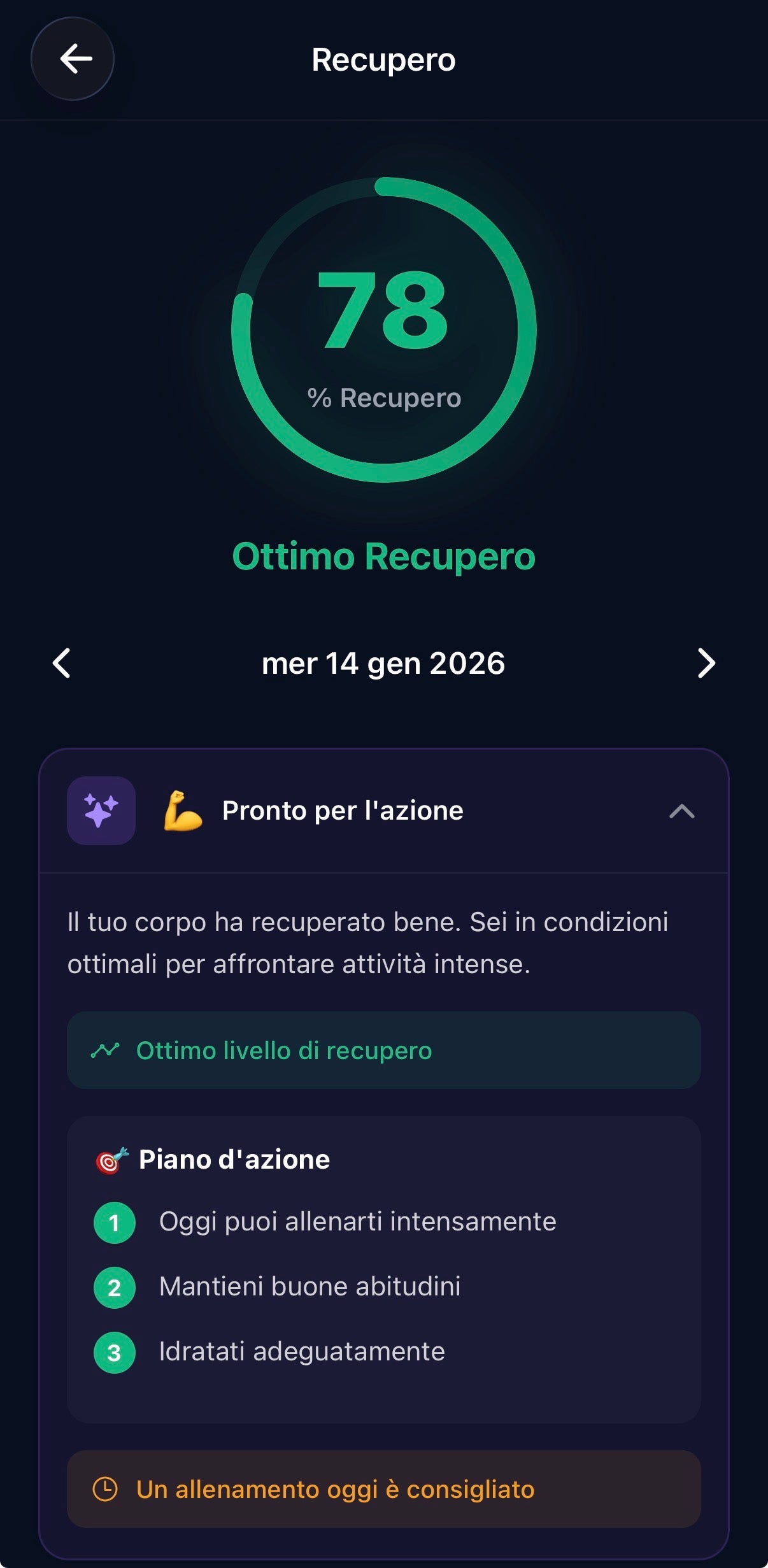 VYDA app — recupero